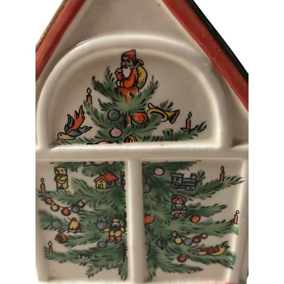 Dept 56 Christmas Kringle Knapkin Holder Hand Painted Ceramic - Picture 3 of 7